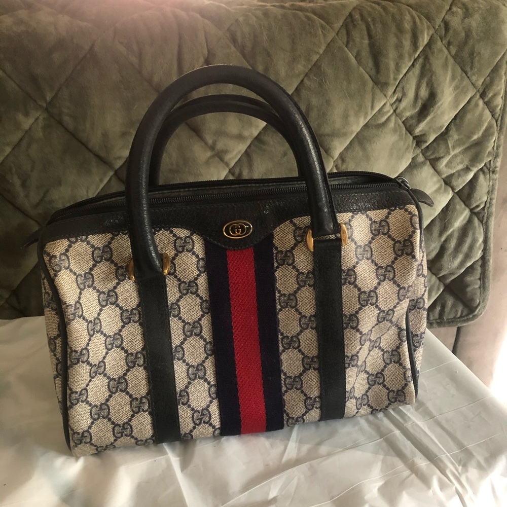 Vintage Authentic Gucci Boston Bag